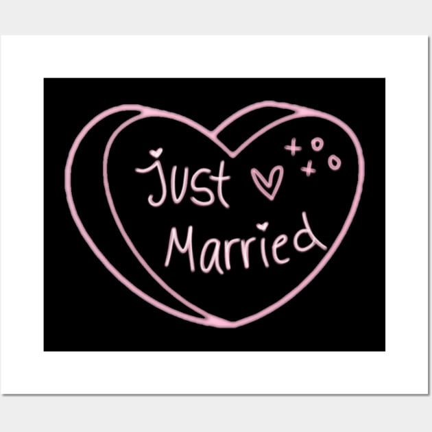 Just Married Wall Art by ROLLIE MC SCROLLIE